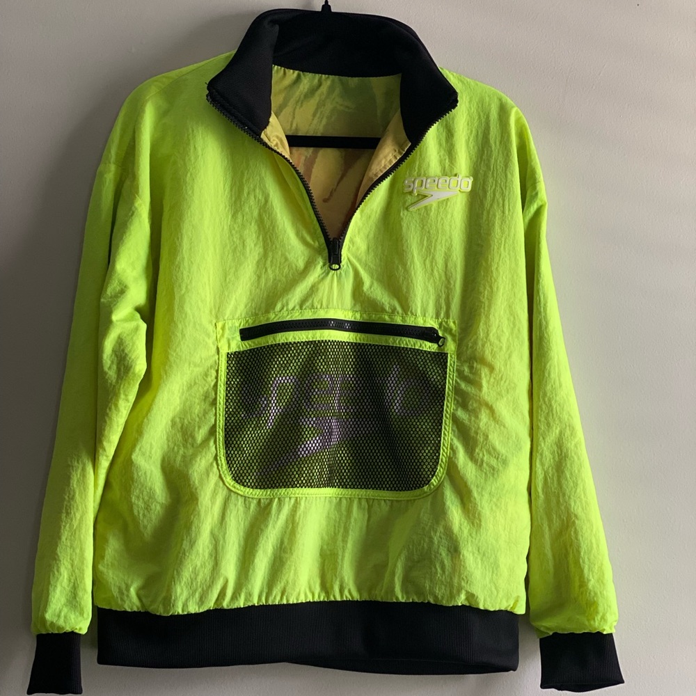 Speedo reversible popover windbreaker jacket